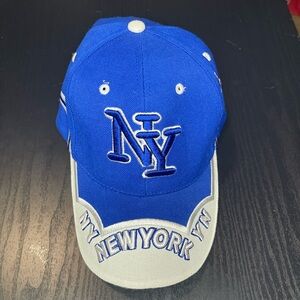 Blue NY Embroidered New York Baseball Cap